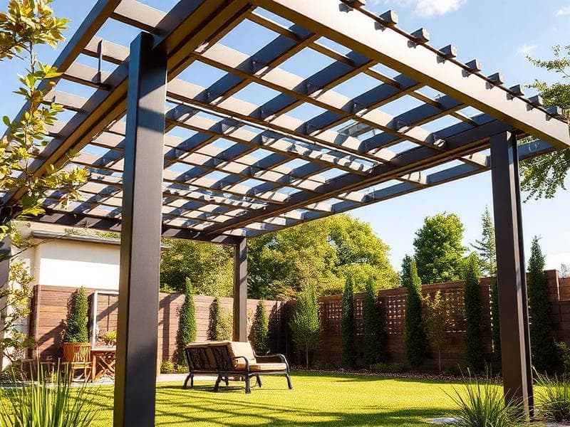 Stahlpergola