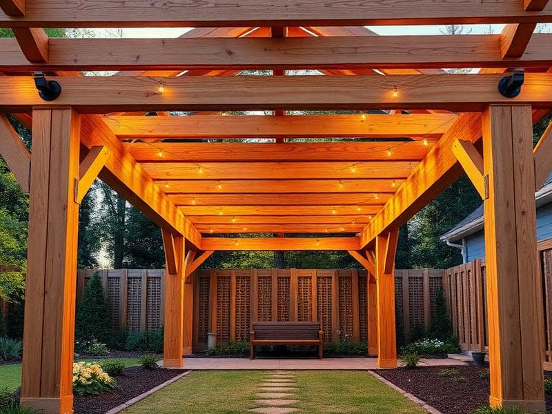 Holzpergola
